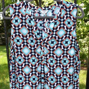 Crown and Ivy Geometric Tank Top